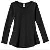 City Threads Big Girls' Thermal Long Sleeve Tunic Shirt Tee Dress for School Party Play, Black, 12 view 1