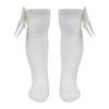 Hularka Baby Girls Knee High Mesh Socks Breathable Bowknot Dress Cotton Socks For Infants Toddlers Ivory 18-24 Months view 1