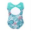 Manyakai Gymnastics Leotard for Girls Sleeveless Ballet Dancewear Athletic Dance Outfit Practice Clothes Palm Leaves Green 4 Years view 2