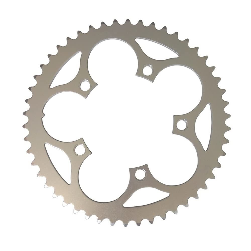 MYEEI Road Bicycles Chainring 110 BCD Folding Bikes Parts Chain Wheel Crankset 34T 36T 38T 39T 42T 48T 50T 53T CNC Silver Rings (Color : 38T)