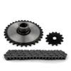 32 Teeth Fixed Chain Wheel with 14 Teeth Motor Sprocket Gear and 70 Links #420 Bicycle Chain for Trike Bike Axle 24mm view 1