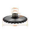32 Teeth Fixed Chain Wheel with 14 Teeth Motor Sprocket Gear and 70 Links #420 Bicycle Chain for Trike Bike Axle 24mm view 3