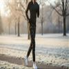 Haowind Joggers for Women with Pockets Elastic Waist Workout Sport Gym Pants Comfy Lounge Yoga Running Pants(Green Camo S) view 3