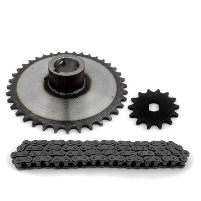 38 Teeth Fixed Chainwheel with 14 Teeth Motor Sprocket and 70 Links #420 Bicycle Chain for 3-Wheel Bike Axle 31mm