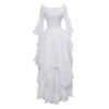 Women Gothic Cosplay Dress Vintage Renaissance Medieval Irish Costume Retro Victorian Fairy Gown Dress for Halloween view 2