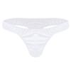 Manyakai Men's Soft Lingerie Thongs Bulge Pouch Panties Low Rise Bikini Bottoms Nightclub Underwear White Large view 1