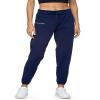 Haowind Joggers for Women with Pockets Elastic Waist Workout Sport Gym Pants Comfy Lounge Yoga Running Pants(Navy Blue M) view 1