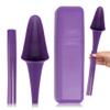 SHEWEE Flexi + Case  Reusable Pee Funnel  Flexible, Larger Version of The Original Female Urinal Since 1999! Quickly, Easily and Discreetly, Wee Standing Up. Comes with Pipe and Case  Purple view 1