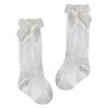 Duoremi Baby Girls Princess Bowknot Socks Knee High Socks Breathable Stretchy Knit Stockings Ivory 18-24 Months view 1