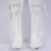 Duoremi Baby Girls Princess Bowknot Socks Knee High Socks Breathable Stretchy Knit Stockings Ivory 18-24 Months view 3