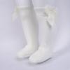 Duoremi Baby Girls Princess Bowknot Socks Knee High Socks Breathable Stretchy Knit Stockings Ivory 18-24 Months view 4