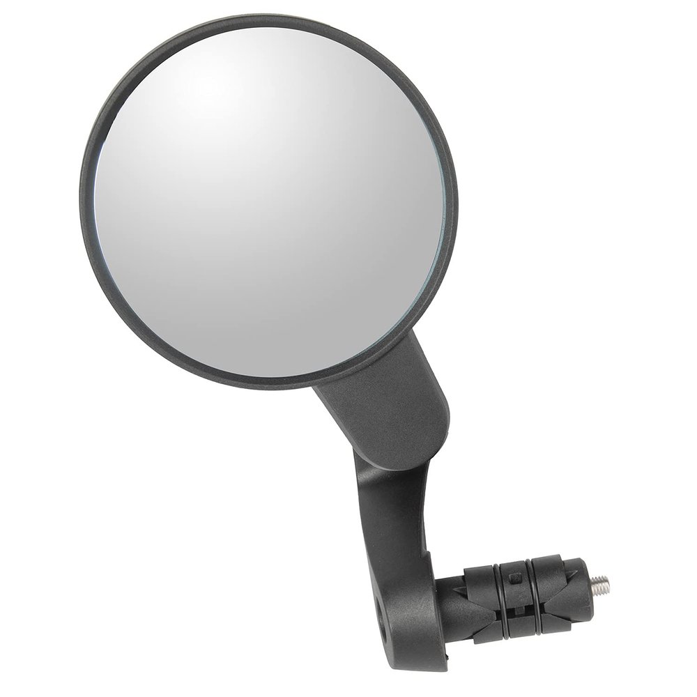 M-Wave Unisex - Adult Spy Space In L Bicycle Mirror, Black, Diameter 80 mm