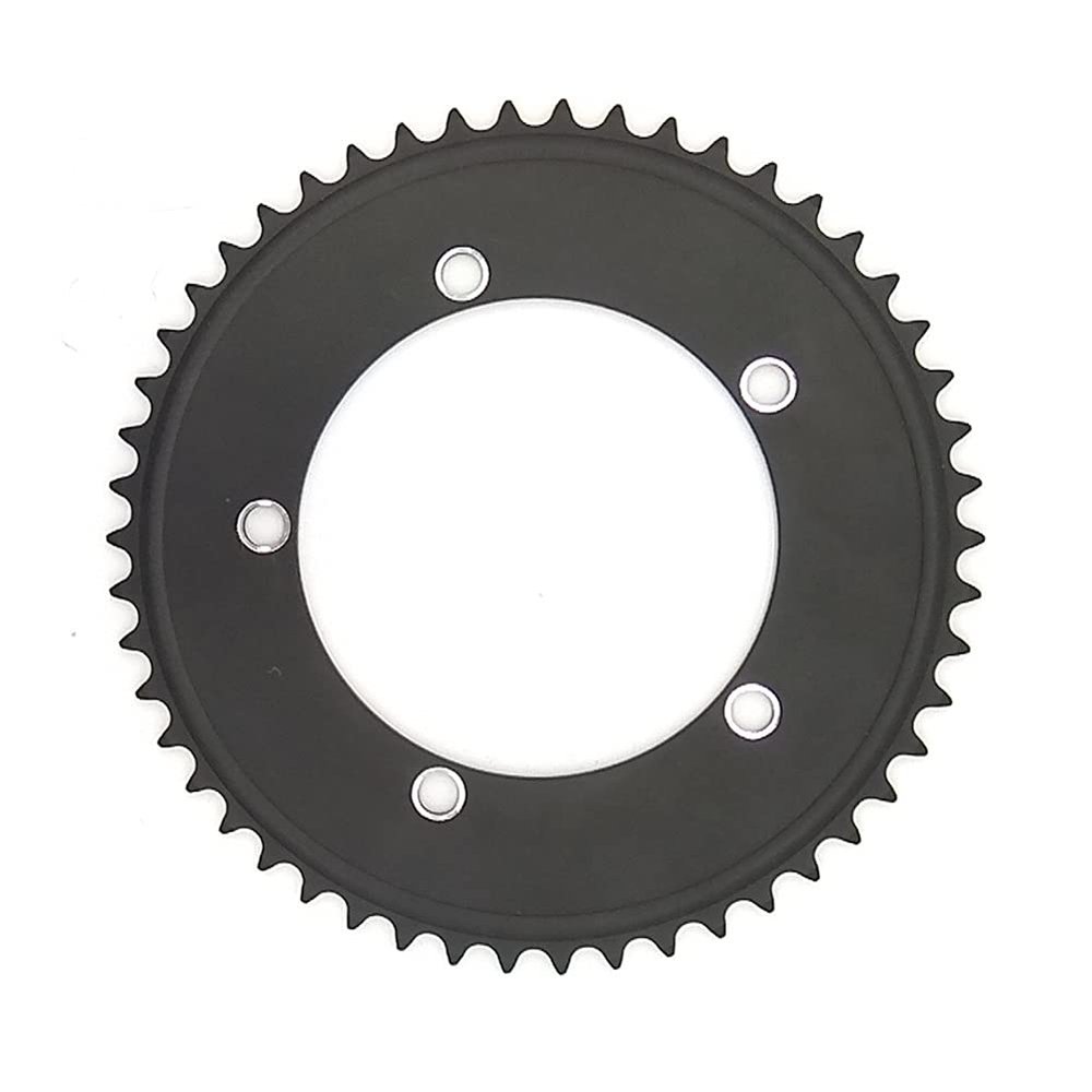 MYEEI Bicycle Chainring 130 BCD Single Speed Chain Ring Fixie Road Track Bike Gear Chainwheel 44T 46T 48T 50T 52T 53T (Color : 130BCD-44T)