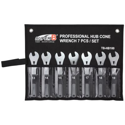 SuperB Unisex Adult's Tb-hb 100 Cone Wrench Set, Silver, 13, 14, 15, 16, 17, 18, 19 mm