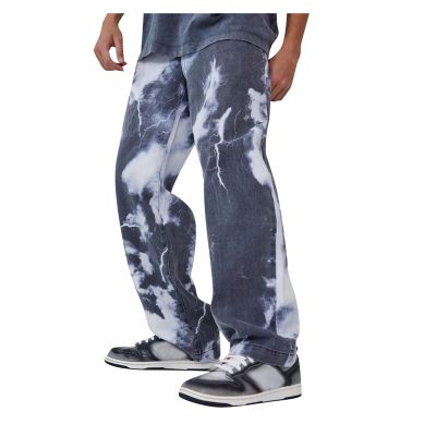 DIYAGO MEN Baggy Jeans Mens Straight Wide Leg Casual Teen Vintage Streetwear Hip Hop Trendy Denim Pant Fashion Designer Long Length Trouser, 11-blue, X-Large