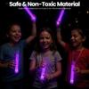WedDecor 25pcs Neon Purple Glow Sticks, 6 inches, 10-12 Hrs Glow, Safe & Waterproof, Party Supplies for Kids & Teens view 4