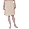 Aimly Women's Cotton Knee Length Underdress Side Slit Everyday Layers Half Slip Skirt Beige 2 Pieces view 2