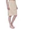 Aimly Women's Cotton Knee Length Underdress Side Slit Everyday Layers Half Slip Skirt Beige 2 Pieces view 4