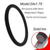 BAIBIKING 24 Inch Bike Tire Non-Pneumatic tire Solid Bike Tires Airless Anti-Slip Tyre for Road Bike 24x1.75 (24X1.75 for Bicycle) view 3