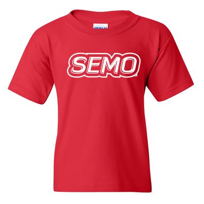 YS01 - Southeast Missouri State Redhawks Basic Block Youth T Shirt - X-Large - Red