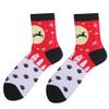 Ainuno Mens Christmas Socks Size 10-13 Funny Christmas Socks for Men Cotton Crew Socks Red Crazy Ugly Xmas Quarter Socks Fun Dress Socks Cute Christmas Accessories Calcetines De Navidad Mini Length view 4
