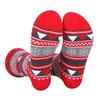 Ainuno Christmas Crew Socks for Men Size 10 11 12 13 14 15 Ugly Xmas 3/4 Crew Socks Cotton Quarter Socks for Man Dress UP Christmas Costume Accessories Striped Socks Mid Cut Cozy Soft Winter Socks view 4
