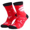 Ainuno Christmas Socks for Men Size 10-13 9-11 12-13 Funny Xmas Youth Man Short Crew Cotton Red Quarter Christmas Dress Up Accessories Printed Pattern Mini Mid Cut Soft Thick view 1