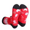 Ainuno Christmas Socks for Men Size 10-13 9-11 12-13 Funny Xmas Youth Man Short Crew Cotton Red Quarter Christmas Dress Up Accessories Printed Pattern Mini Mid Cut Soft Thick view 2