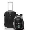 Denco Miami Dolphins 2-Piece Luggage Set, Includes 21-inch Two-Tone Hardcase Spinner and 19" Laptop Backpack view 1