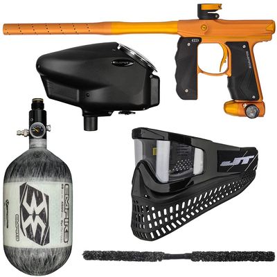 Action Village Empire Mini GS TP Insane Paintball Gun Package Kit (Dust Orange/Dust Gold, Tank Size: 68/4500)