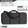 Savior Equipment American Classic Tactical Double Short Gun Case Pistol Bag, Spacious Front Pockets, Padded Shoulder Strap Included, 28 Inch Obsidian Black view 2