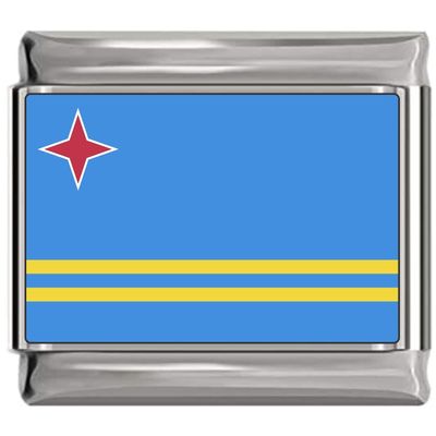 Aruba Flag Italian Charm