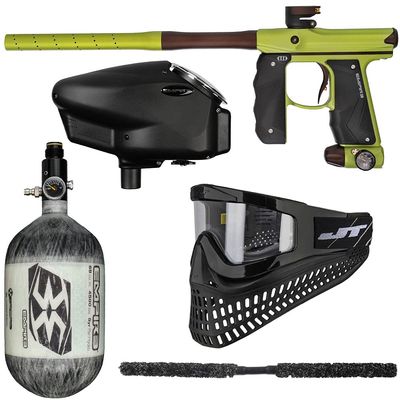 Action Village Empire Mini GS TP Insane Paintball Gun Package Kit (Dust Green/Dust Brown, Tank Size: 68/4500)