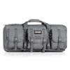 Savior Equipment American Classic Tactical Double Short Gun Case Pistol Bag, Spacious Front Pockets, Padded Shoulder Strap Included, 28 Inch SW Gray view 1