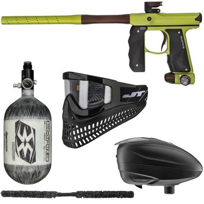 Action Village Empire Mini GS TP Ultimate Paintball Gun Package Kit (Dust Green/Dust Brown, Tank Size: 68/4500)