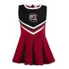 Little King NCAA Infant/Toddler Girls One Piece Team Cheer Jumper Dress-South Carolina-3T view 2