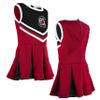Little King NCAA Infant/Toddler Girls One Piece Team Cheer Jumper Dress-South Carolina-3T view 3