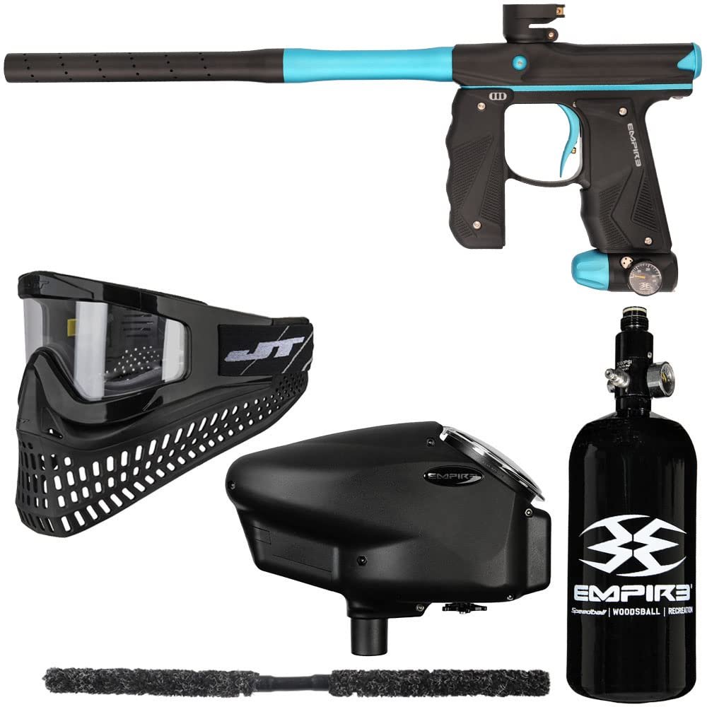Action Village Empire Mini GS TP Super Paintball Gun Package Kit (Dust Black/Dust Aqua)
