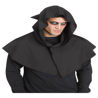 Fun World Hooded Capelet (Black), One Size