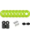 Labeda Millennium Gripper Roller Hockey Wheels + Hybrid Ceramic Bearings Green X-Soft 74A 59mm view 1