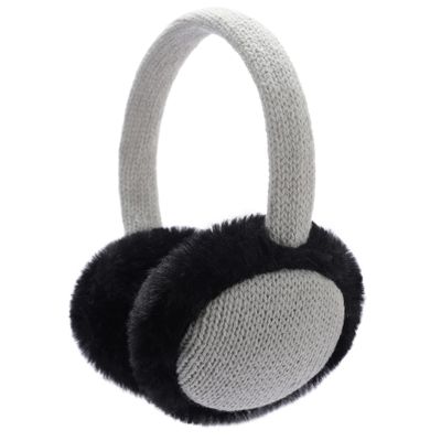 Brook + Bay Fuzzy Earmuffs for Kids - Furry Ear Muffs for Winter - Adjustable Faux Fur Cold Weather Earmuff - Orejeras para el Frio - Cute Knitted Unisex for Girls & Boys