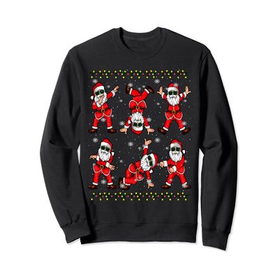 Christmas Dancing Santa Dance Challenge Boys Toddlers Kids Sweatshirt