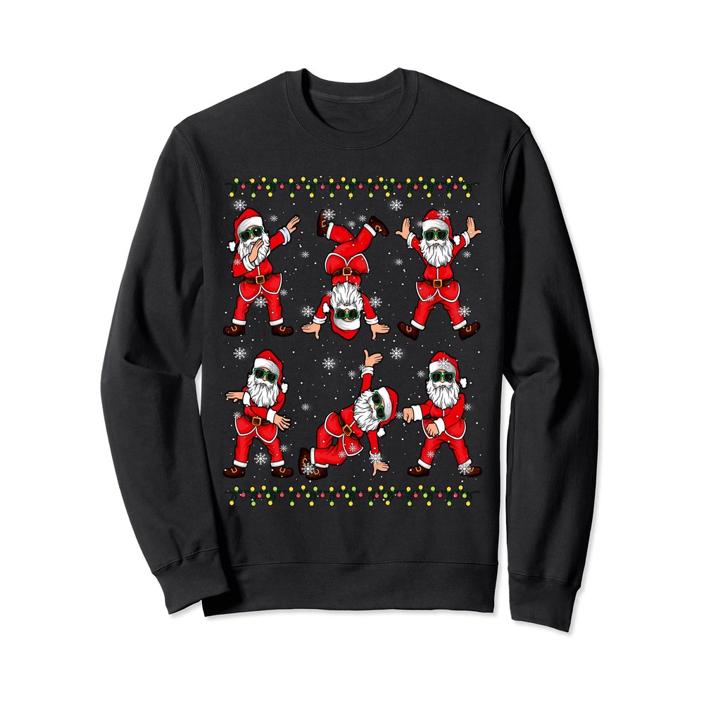 Christmas Dancing Santa Dance Challenge Boys Toddlers Kids Sweatshirt