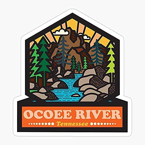 Pack of 2 3" Stickers - USA Indians Americans States Tennessee Ocoee River Sticker Graphic - Die Cut Sticker, High Resolution Top Grade Vinyl