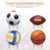 CANIPHA Acrylic Ball Stand Holder,Ball Display Stand for Football Basketball Soccer Ball Holder,Rugby Ball Volleyball Sports Ball Storage Rack,Trophy Autograph Memorabilia Display Cases(Clear,3 Pcs) view 3