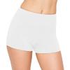 ALWAYS Women Boyshort Underwear Panties - Soft Stretch Boxer Brief Yoga Shorts 3 Pack White X Small view 3