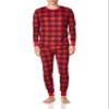 Fruit of the Loom Men's Recycled Waffle Thermal Underwear Set (Top and Bottom), Buffalo Plaid, 2X