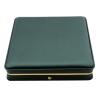 MY MIRONEY Big PU Leather Wedding Jewelry Sets Box Blackish Green Necklace Earring Ring Display Case Bracelet Storage Holder Jewelry Box Storage Organizer (7.48" x 7.48" x 1.57") view 1