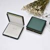 MY MIRONEY Big PU Leather Wedding Jewelry Sets Box Blackish Green Necklace Earring Ring Display Case Bracelet Storage Holder Jewelry Box Storage Organizer (7.48" x 7.48" x 1.57") view 3