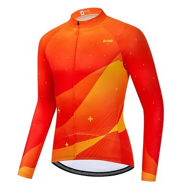 Uriah Men's Cycling Jacket Long Sleeve Abstract Sky Size 4XL(CN)